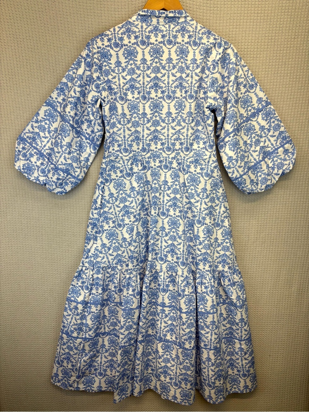 Tuckernuck Hyacinth House Baby Blue Floral Hillsborough Dress XS Cottagecore EUC - Picture 8 of 13